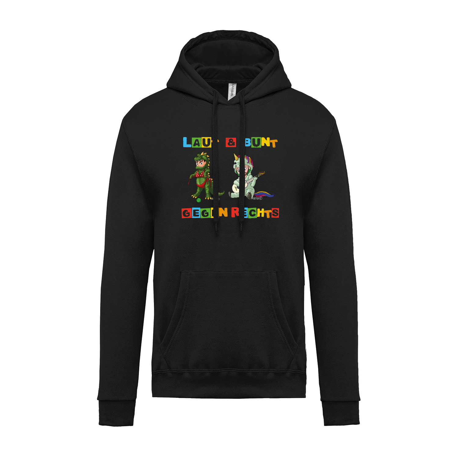 Soli-Hoodie »Laut & Bunt«   