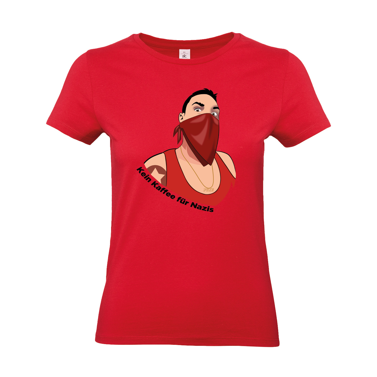 T-Shirt tailliert »Kein Kaffee für Nazis« 