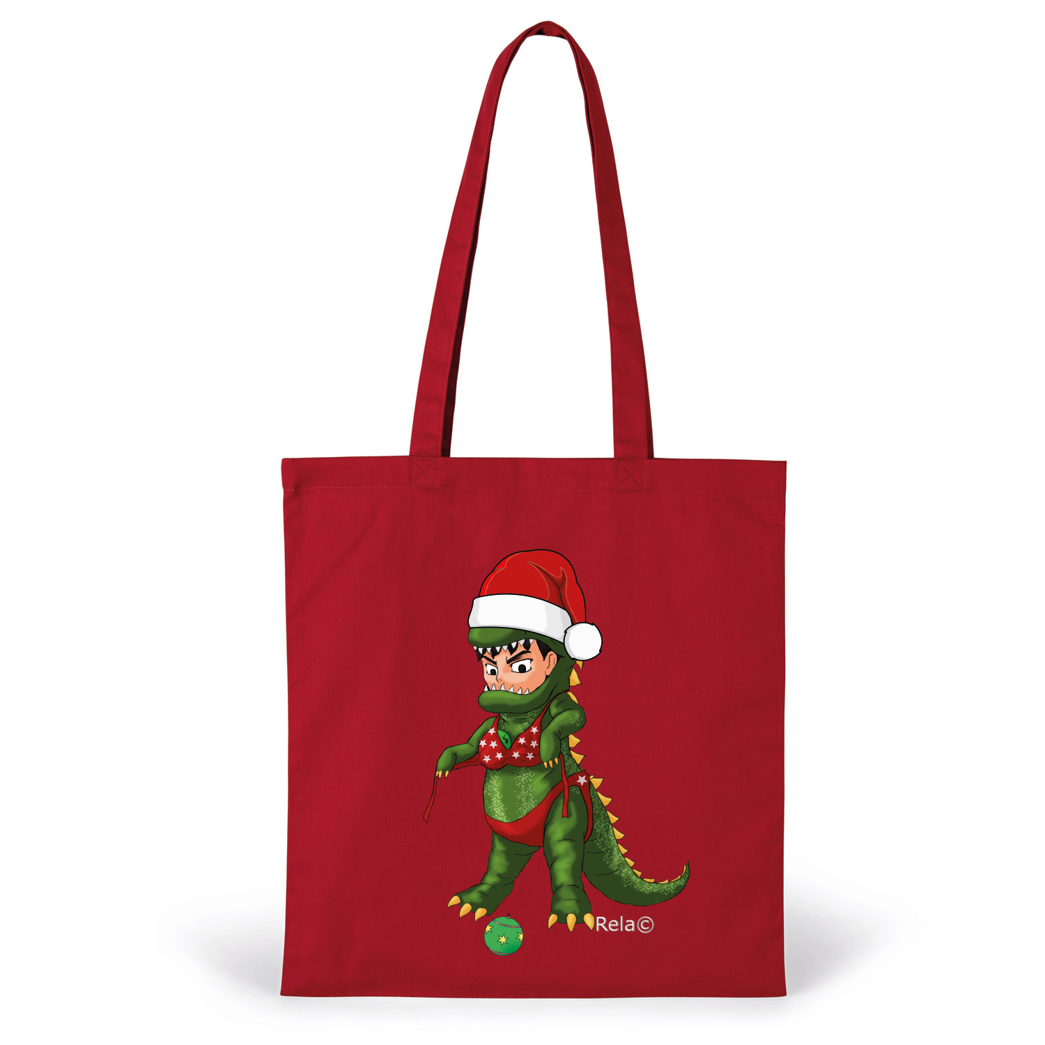 Jutebeutel »DinoPuke Weihnachten«          